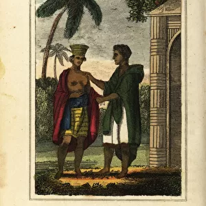 Otaheiteans or natives of Tahiti, Polynesia, 1818