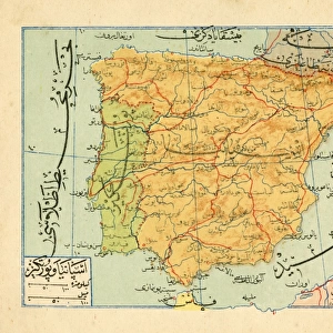 An Ottoman map of the Iberian Peninsula