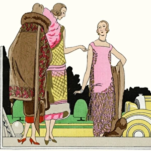 Three outfits by Lucien Lelong and Philippe et Gaston