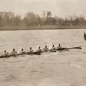 Oxford practising for the Boat Race