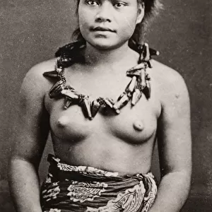 Pacific Islands, Oceania: portrait of a young woman