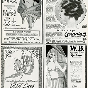 Page of adverts in The Tatler 1927