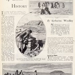 Page from Britannia & Eve by Katharine Woolley reporting on the great excavations carried