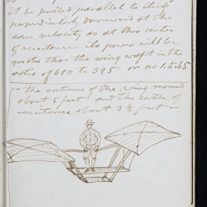 Page from the original notebook of George Cayley
