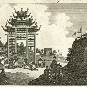 A Pai-Loo and a Chinese Fortress