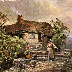 Painting of Cottage, Dartmoor, Devon
