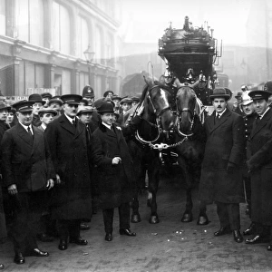 Last pair of horses used by London Fire Brigade