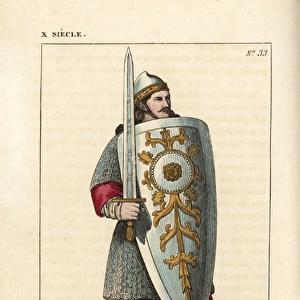 The paladin Roland, from the Song of Roland, 12th century