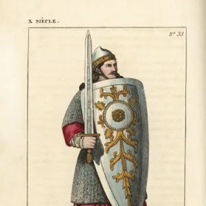 The paladin Roland, from the Song of Roland, 12th century