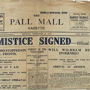 The Pall Mall Gazette - Armistice Signed - Official