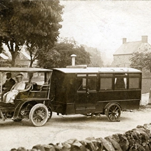 Panhard Levassor Vintage Car and Caravan