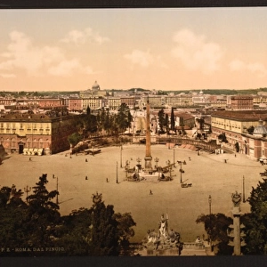 Panorama from the Pincian, Rome, Italy