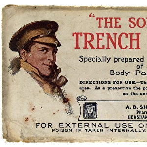Paper sachet of ?The Soldier?s Trench Powder?