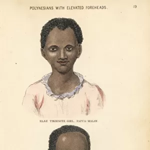 Papua-Malay girl from the island of Tikiene