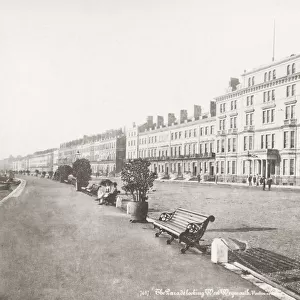 The Parade, Weymouth, beach and shore, image c. 1880 s