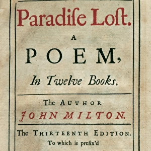 Paradise Lost by John Milton (1608-1674)