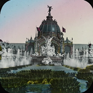 Paris Exhibition 1900 - The Dome and Fountains