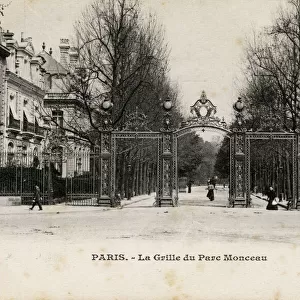 Paris, France - La Grille du Parc Monceau
