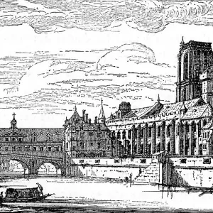 Paris, France - Notre-Dame and Archbishops Palace