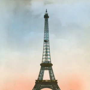 Paris, France - Tour Eiffel viewed from Palais de Chaillot