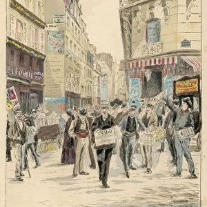 PARIS STREET SCENE 1893
