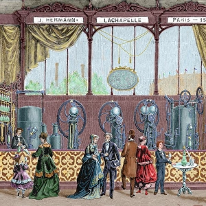 Paris Universal Exhibition (1878). Installation by J. Herman