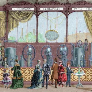 Paris Universal Exhibition (1878). Installation by J. Herman