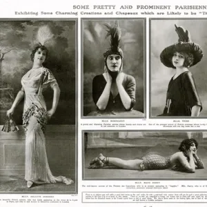 Parisennes models wearing the latest fashion 1912