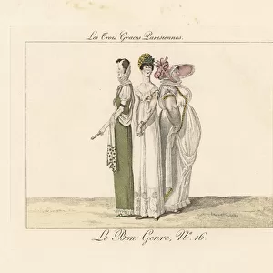 Three Parisian graces, circa 1800
