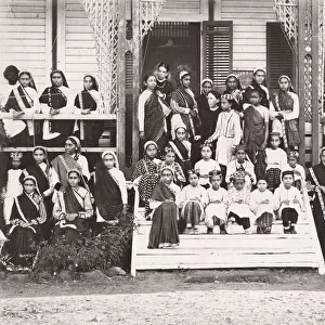Parsi Girls School, Bombay, Mumbai, India, c. 1880