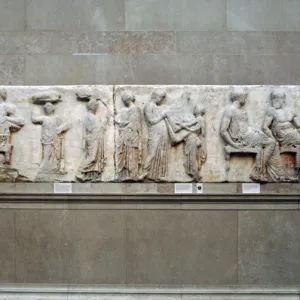 Parthenon. Part of the central section of the east frieze. B