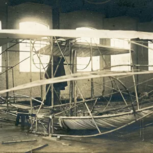 A partly-built Baden-Powell ?Quadruplane? c. 1910-1911