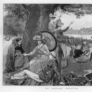 The Finish, Henley Royal Regatta Print, Early 1900s. Art