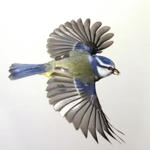 Parus caeruleus, blue tit