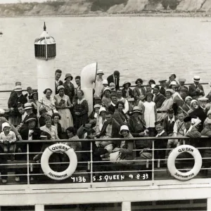 Passengers on board the Steamship Queen, Southampton