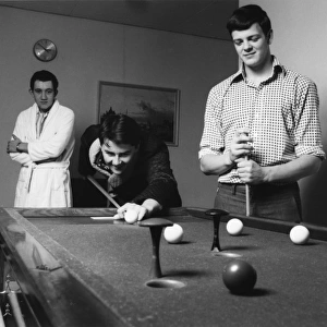 Patients playing bar billiards, Medical Centre, Hendon