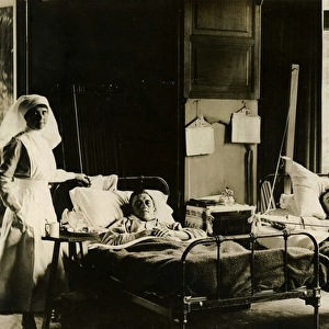 Patients in A Ward at Quex Park VAD Hospital