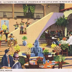 Patio of the Casino at the Hotel Agua Caliente, Mexico