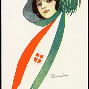 Patriotic Italian Girl