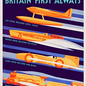 Patriotic poster, Buy British - Britain Always First