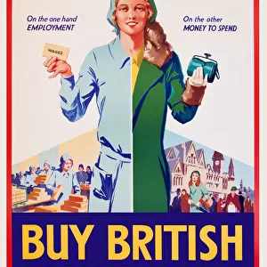 Patriotic poster, Buy British - Look at it from Both Sides