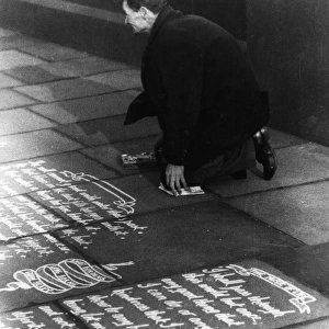 Pavement artist 1930s