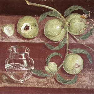 Peaches and Glass Jar. ca. 50. Roman art. Early