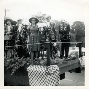 Pearly Kings & Queens in Pageant, Hythe, Hampshire
