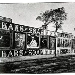 Pears Soap advertising hoardings, Holloway Road, London