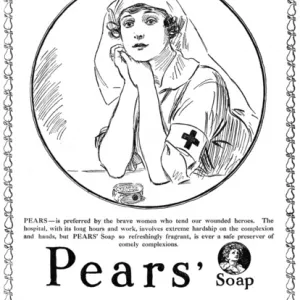 Pears Soap advertisement, Red Cross Nurse, WW1