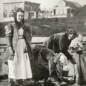 Peasant washerwomen at work, Republic of Estonia