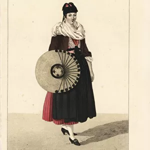Peasant woman of Baden, Switzerland, 19th century