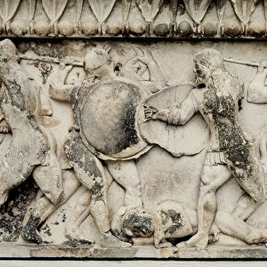 Pediment and frieze from the treasury of the Siphnians