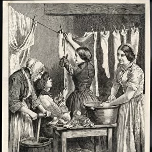 Pegging out Washing / 1875